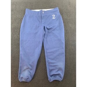 Youth Baseball Softball Pants Blue‎ Intensity Size YLG Number 2 Full Button